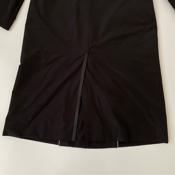RARE ✨ Calvin Klein Black Car Coat Removable Tan Wool Cashmere Liner, Size Large - Picture 12 of 12
